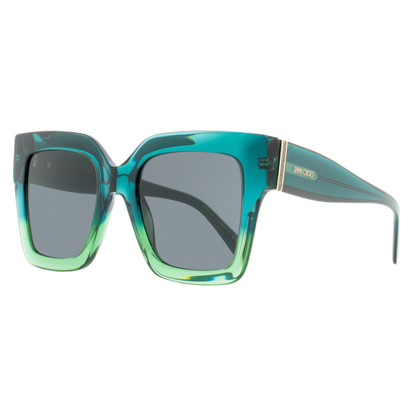 Jimmy Choo Accessories - Jimmy Choo Square Sunglasses Edna PEFIR Green-Aqua 52mm